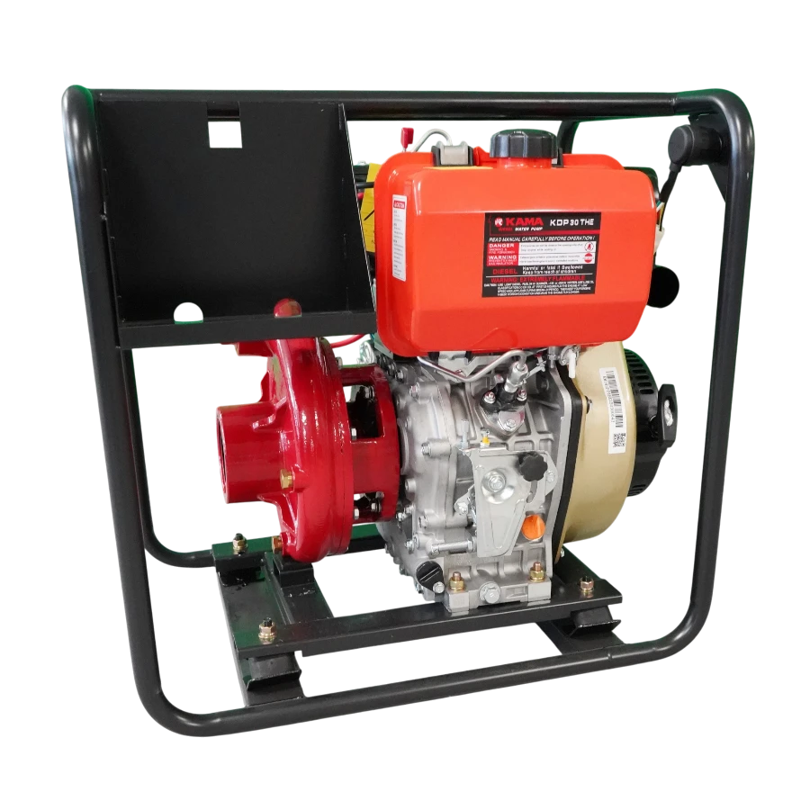 Motopompa KDP 30 THE de presiune cu motor Kama Diesel  aspiratie / refulare 3 '' pornire electrica la cheie