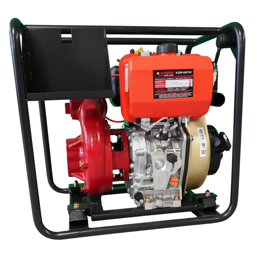 Motopompa KDP 40 THE de presiune cu motor Kama Diesel  aspiratie / refulare 4 '' pornire electrica la cheie