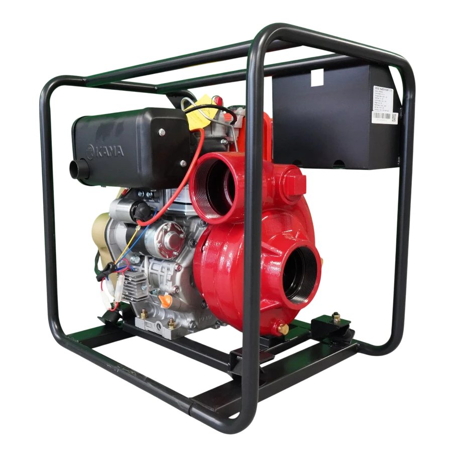 Motopompa KDP 40 THE de presiune cu motor Kama Diesel  aspiratie / refulare 4 '' pornire electrica la cheie