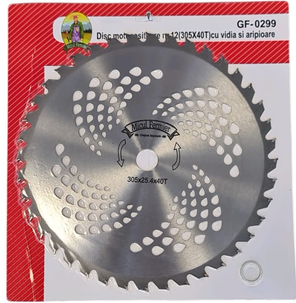 Disc motocoasa nr.12/300 cu vidia MF