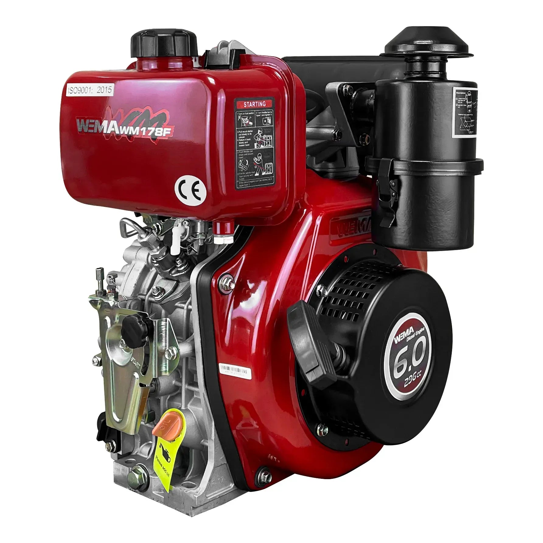 Motor DIESEL WM178FE 7 CP AX CANELAT (1100AE) 25,4MM