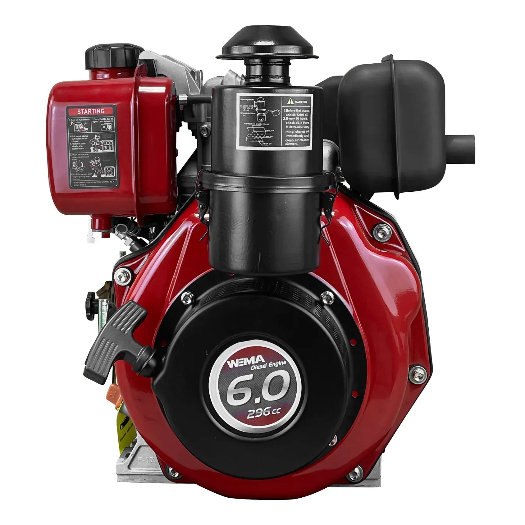 Motor DIESEL WM178FE 7 CP AX CANELAT (1100AE) 25,4MM